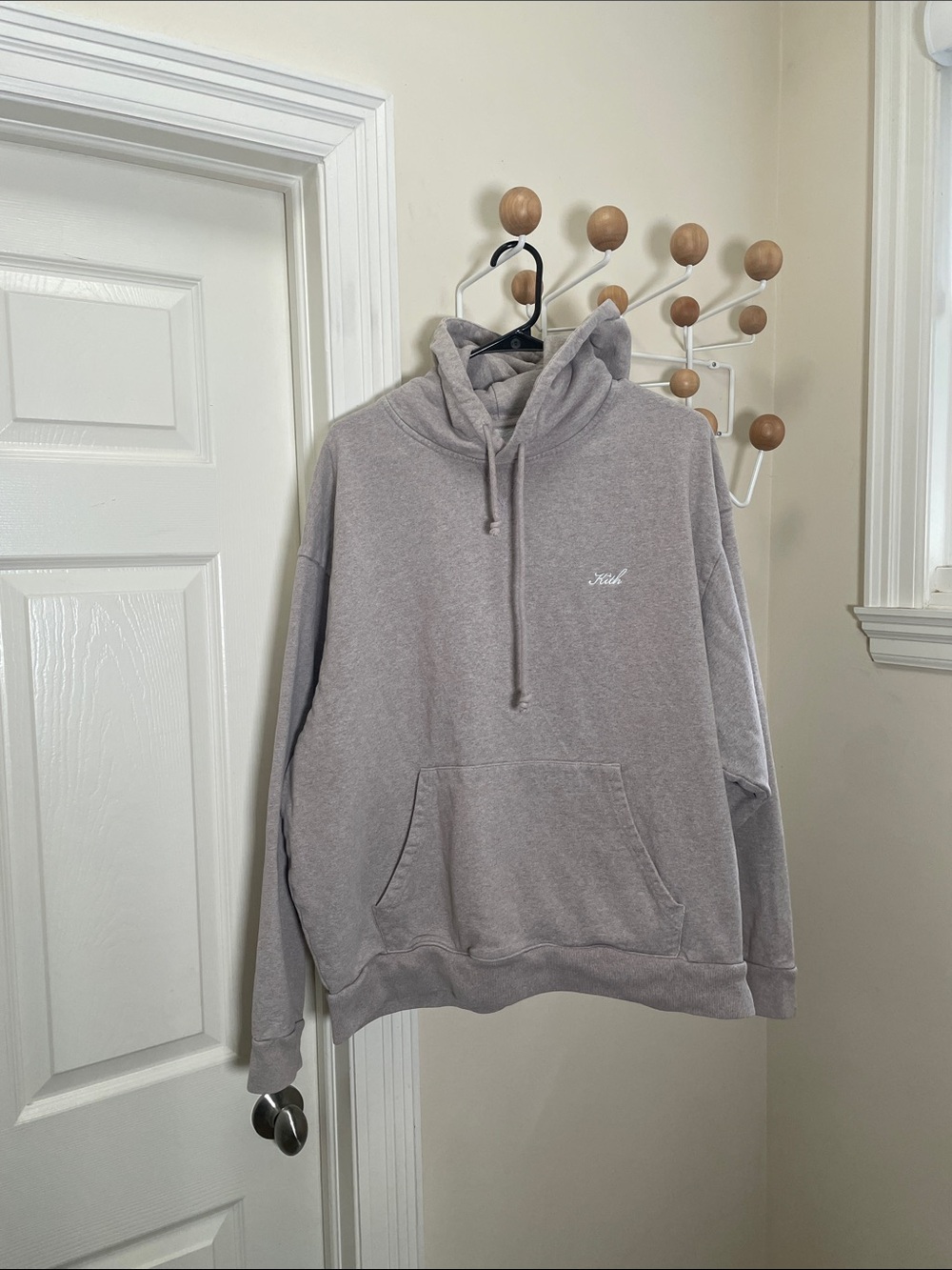 Kith - Classic Thick Baggy Hoodie - Cream - L